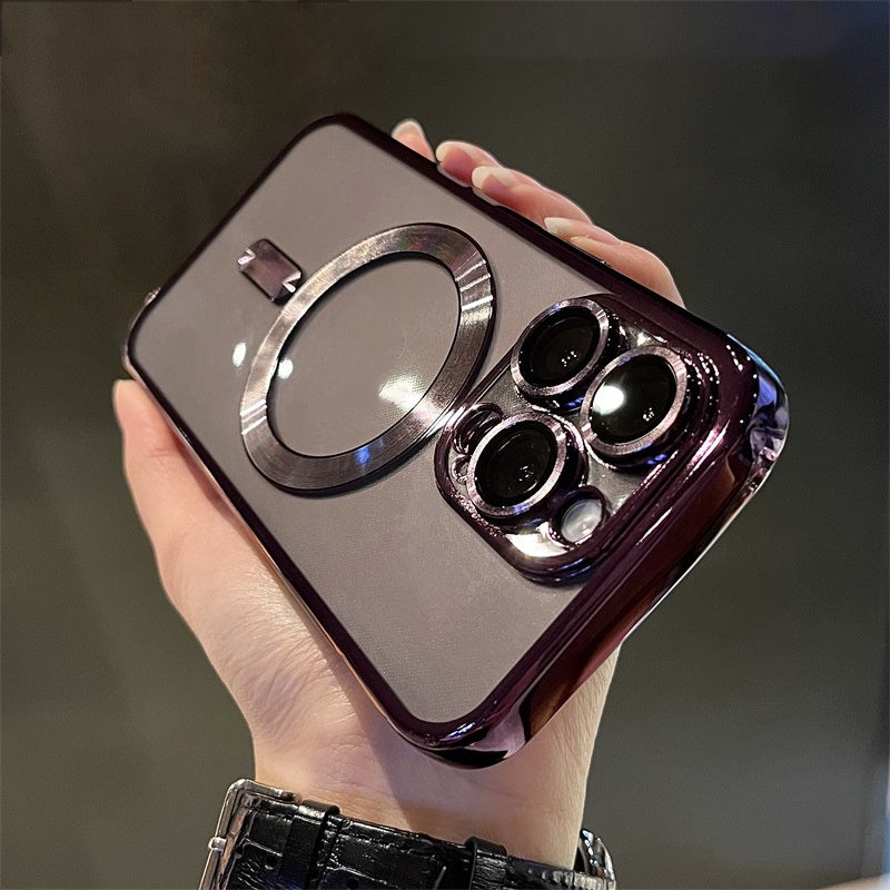 Mobile Phone Case Electroplating Magnetic Lens Film Transparent Anti-drop