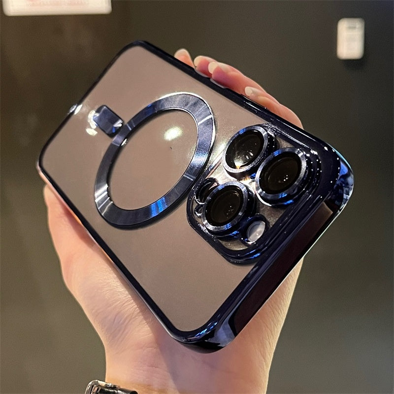 Mobile Phone Case Electroplating Magnetic Lens Film Transparent Anti-drop