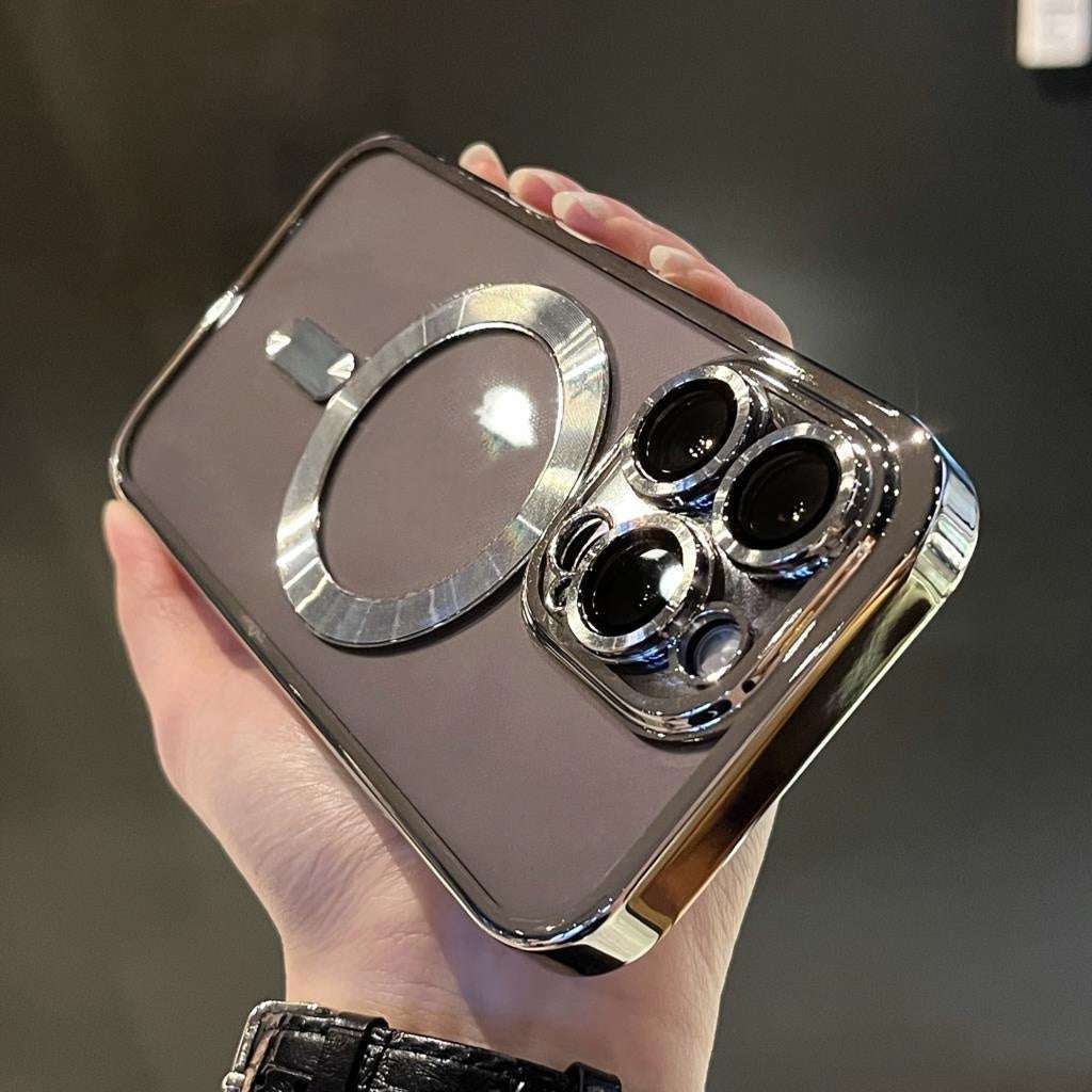 Mobile Phone Case Electroplating Magnetic Lens Film Transparent Anti-drop