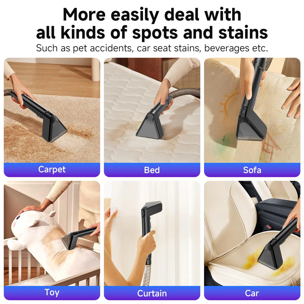 Fabric Cleaner Sofa Carpet Curtains Multi-function Vacuum Cleaner Spray Suction Integrated Cleaning Machine