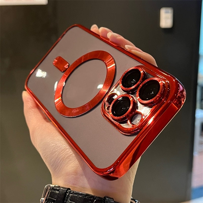Mobile Phone Case Electroplating Magnetic Lens Film Transparent Anti-drop