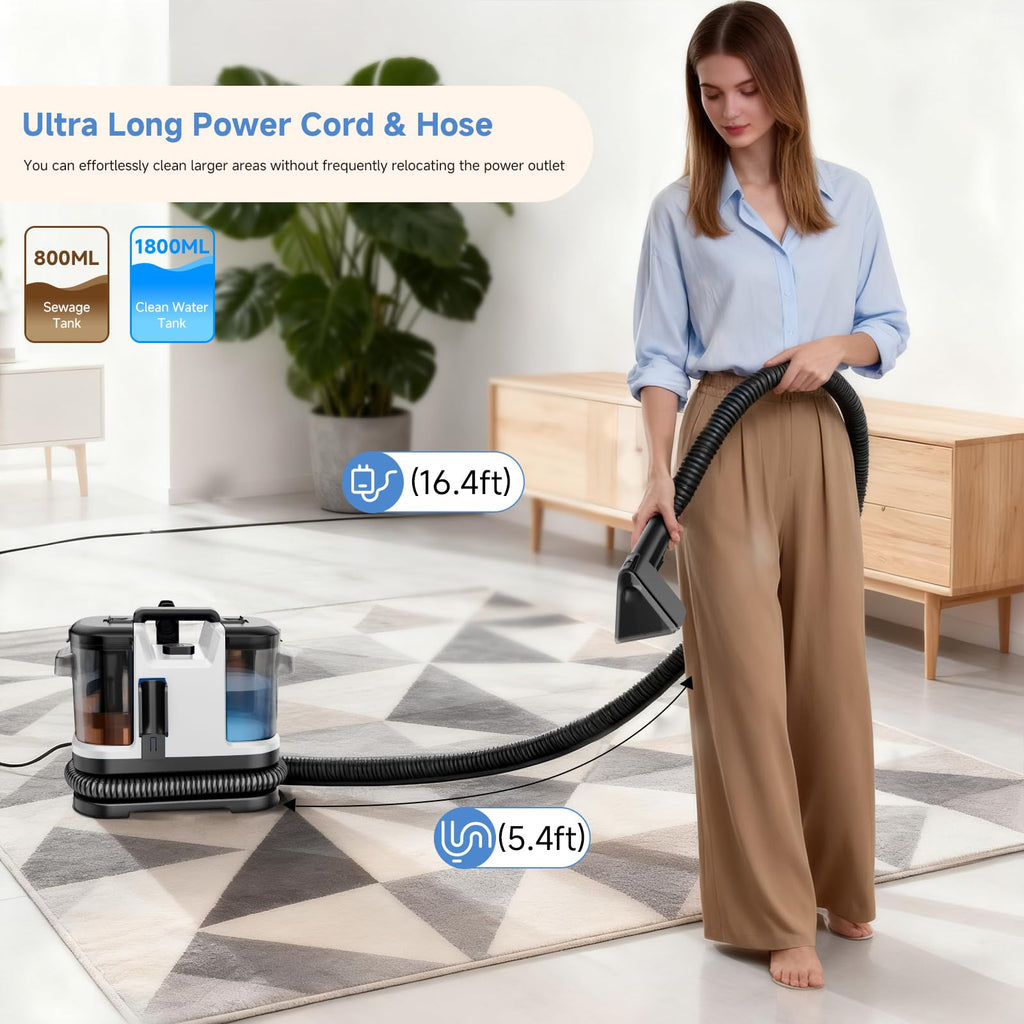 Fabric Cleaner Sofa Carpet Curtains Multi-function Vacuum Cleaner Spray Suction Integrated Cleaning Machine
